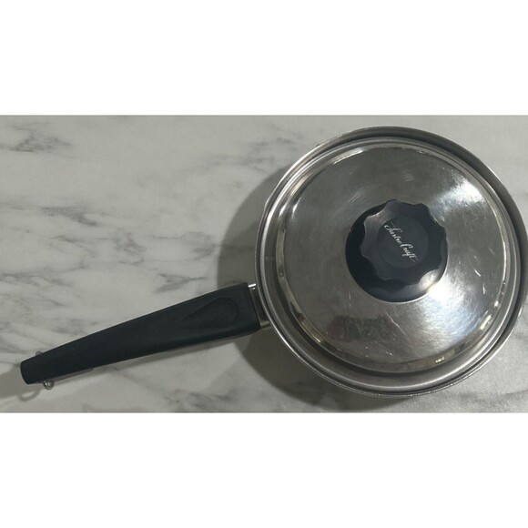 Vintage Luster Craft Multi Core 5 Ply Stainless Steel 1QT Sauce Pan W/Lid USA - Picture 1 of 5